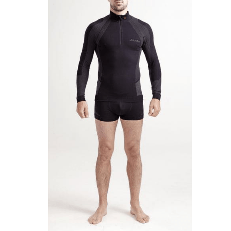 Tee-shirt ML Thermique homme ACTIVE BASE ZIP NECK Noir - Musto