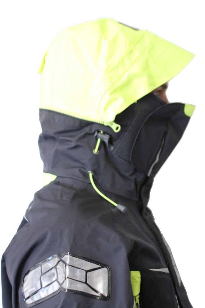 Col et capuche veste de quart hauturière